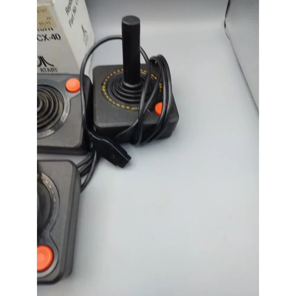 Lot of 6 Original Atari 2600 CX40 Joystick Controllers 1980s Retro Gaming Box